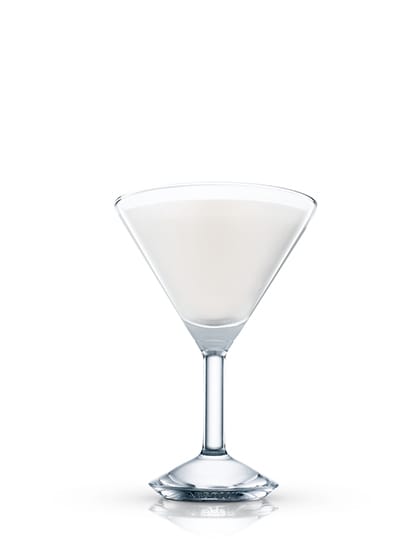 chocolate mint martini against white background