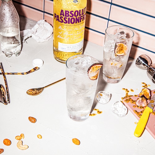 absolut passionfruit fizzy in environment