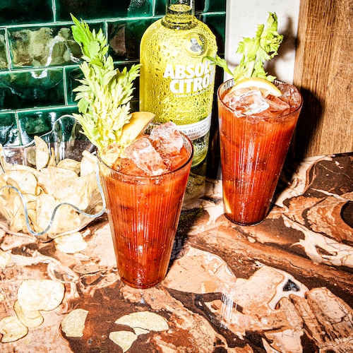 absolut citron bloody mary in environment