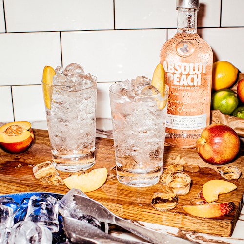 absolut peach fizzy in environment