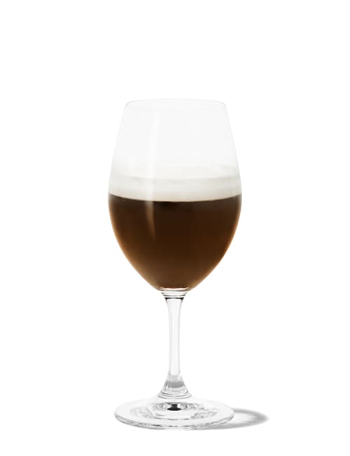 irish coffee against white background