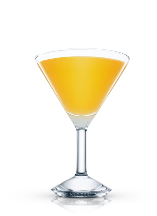 polish martini against white background