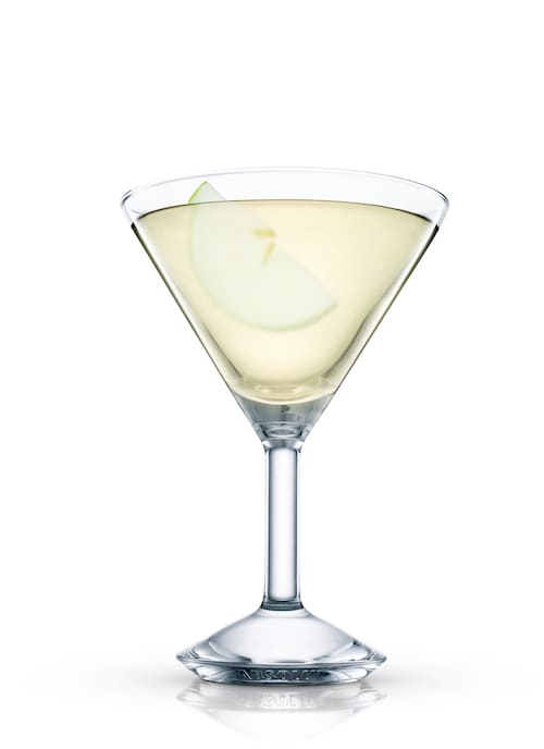 azure martini against white background