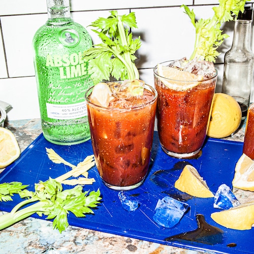 absolut lime bloody mary in environment