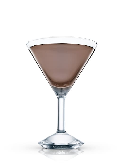 vanilia espresso martini against white background
