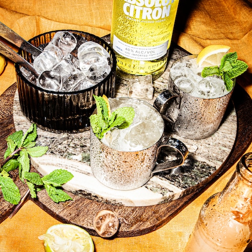 absolut citron mule in environment