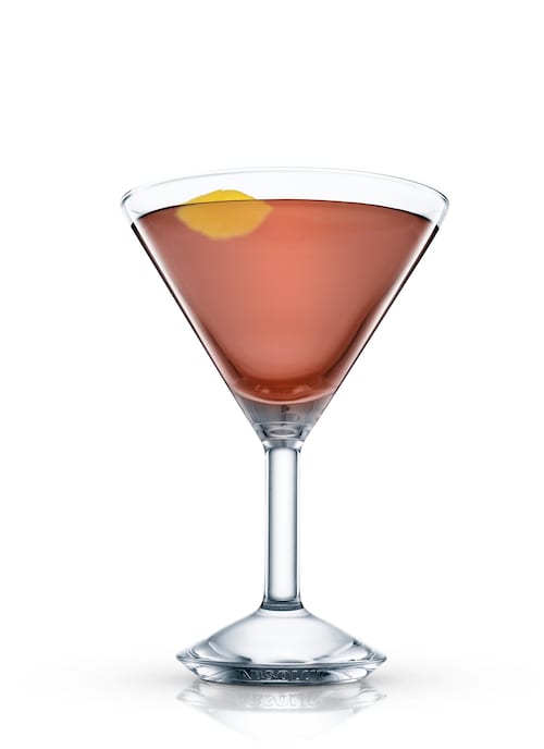 old pale cocktail against white background