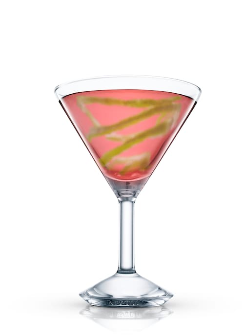 pink gin against white background