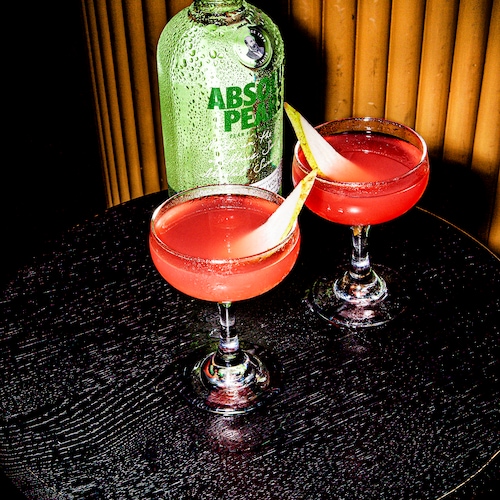 absolut prickly pear martini in environment