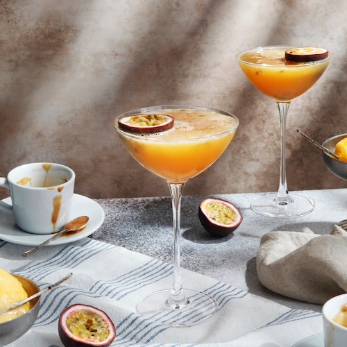 passion fruit martini in environment