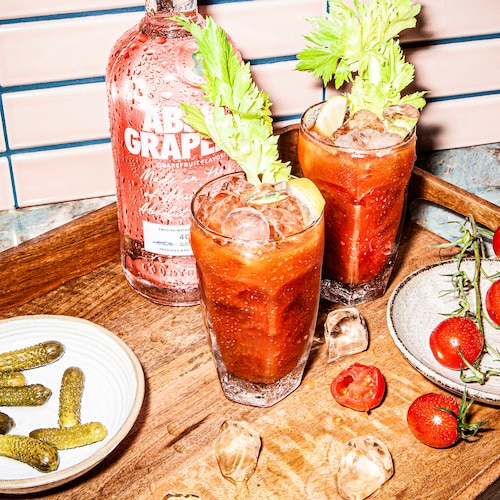 absolut grapefruit bloody mary in environment