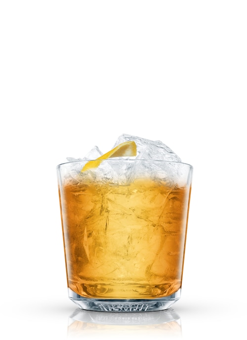 apricot sour against white background