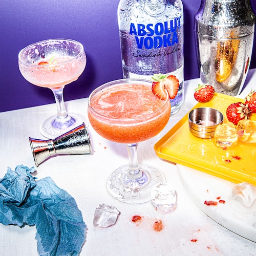 absolut strawberry martini in environment