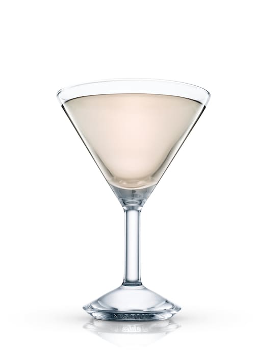bermuda rose cocktail against white background