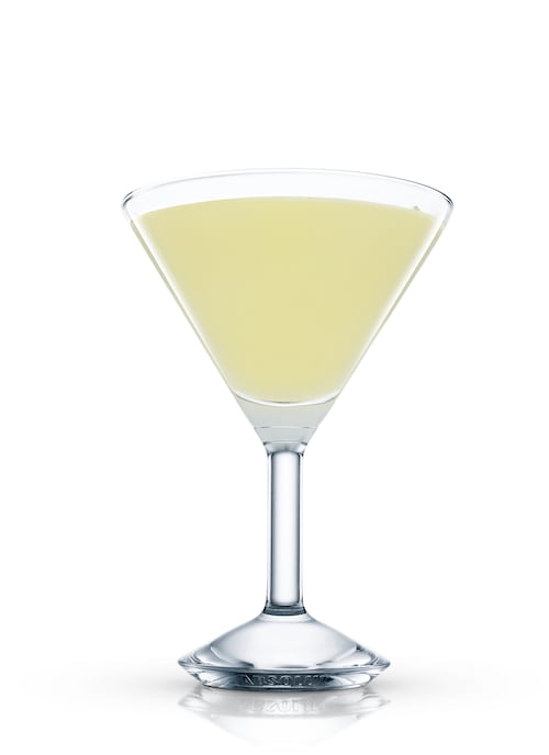 absolut gingerpear martini against white background