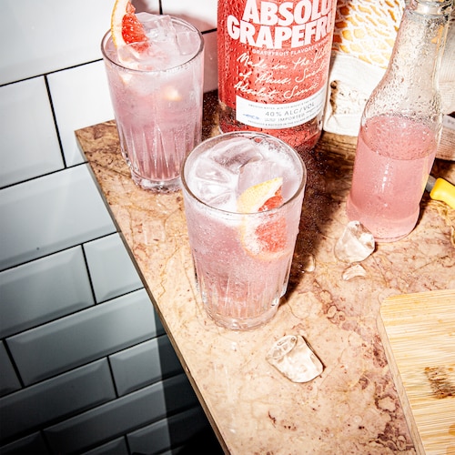 absolut grapefruit fizzy in environment